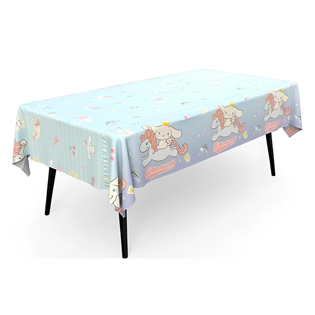 Скатерть Детская Полиэтиленовая На Стол Куроми Kuromi Cinnamoroll 137х183см - Фото 1 Скатерть Детская Полиэтиленовая На Стол Куроми Kuromi Cinnamoroll 137х183см - изображение 1