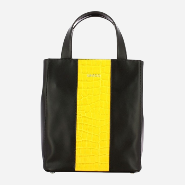Torba shopper damska skórzana IUNTOO 168024-3850 Żółta (800070175028) - obraz 1