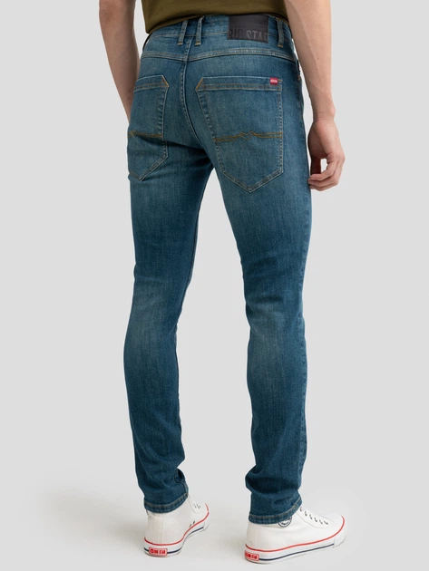 Jeansy męskie skinny Big Star Olsan 345 W34L34 Niebieskie - obraz 2