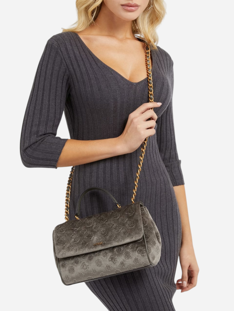 Torebka crossbody damska Guess Inia HWEB8410210-CHC Szara (800070325051) - obraz 2