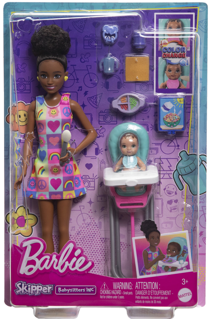 Ігровий набір Barbie Skipper Няня з малюком HTK34 (0194735192151) - зображення 5