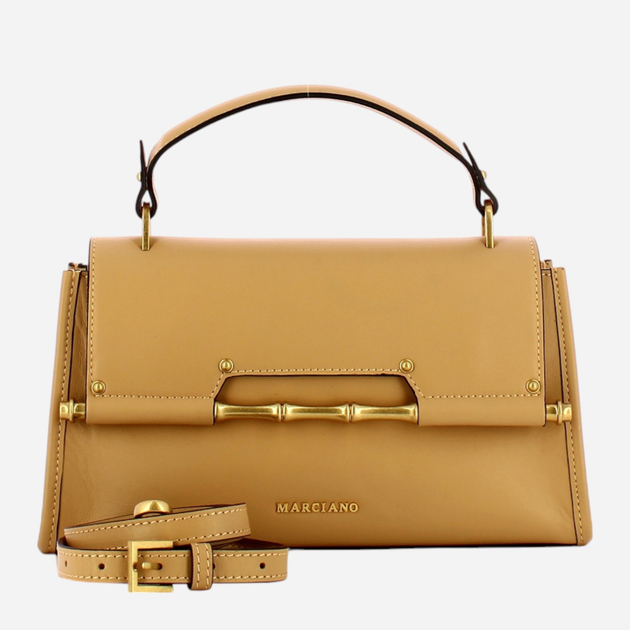 Torebka crossbody damska skórzana Guess Alia HWALMAL2480-CHA Beżowa (800070318793) - obraz 3