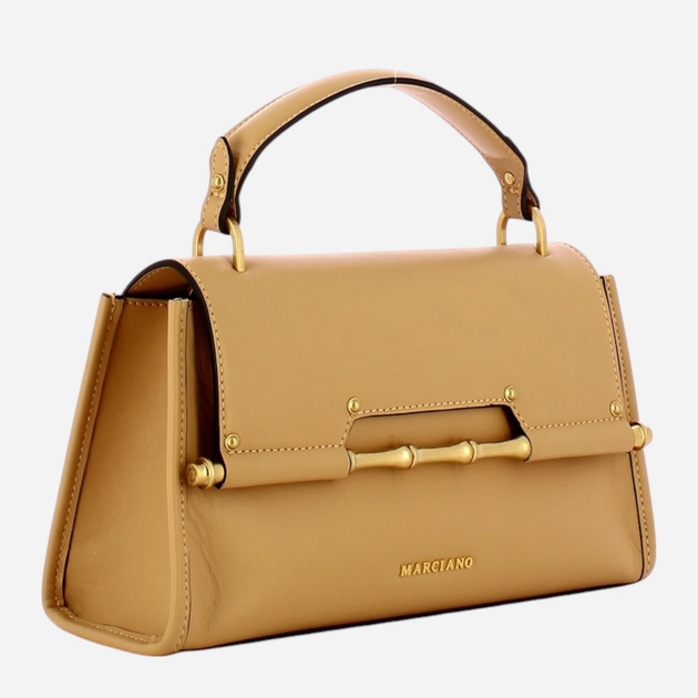 Torebka crossbody damska skórzana Guess Alia HWALMAL2480-CHA Beżowa (800070318793) - obraz 4
