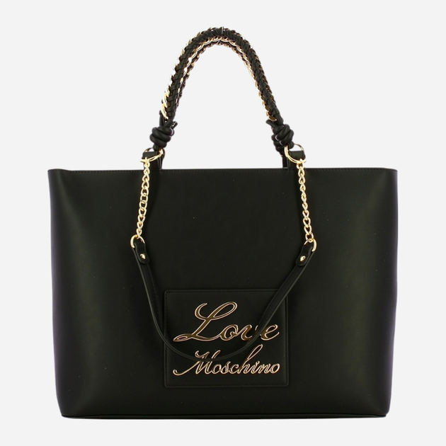 Torba shopper damska duża Love Moschino Borsa JC4119PP1ILM0000 Czarna (800070318007) - obraz 1