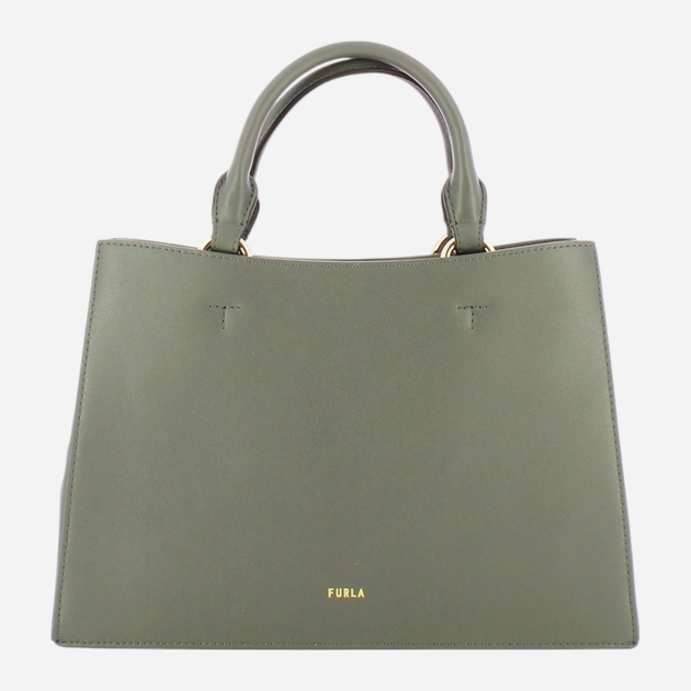 Torba shopper damska skórzana Furla Nuvola M WB01336BX20452269S1007 Szara (800070331326) - obraz 2