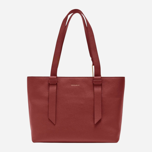 Сумка шопер жіноча з натуральної шкіри Coccinelle Malory E1R1K110201-R31 Червона (800070326862) - зображення 2