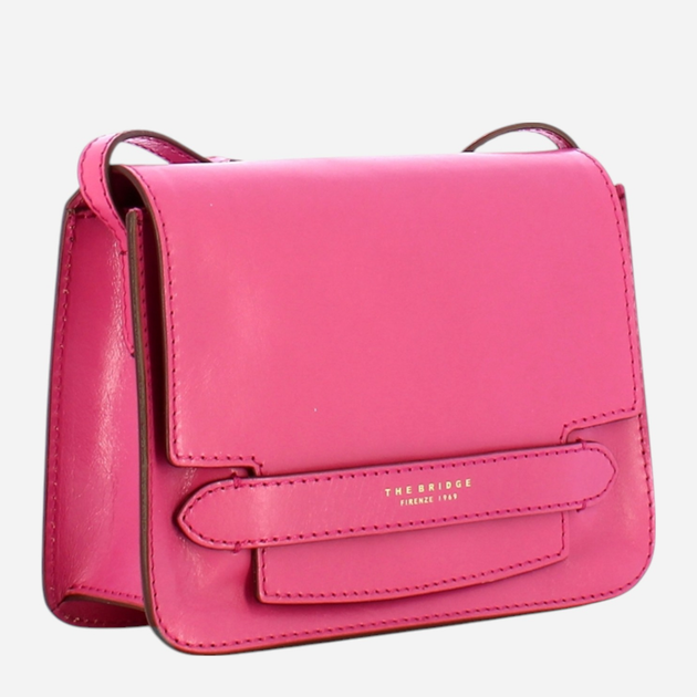 Torebka crossbody damska skórzana The Bridge Lucrezia 04193001-HH Różowa (800070317825) - obraz 3