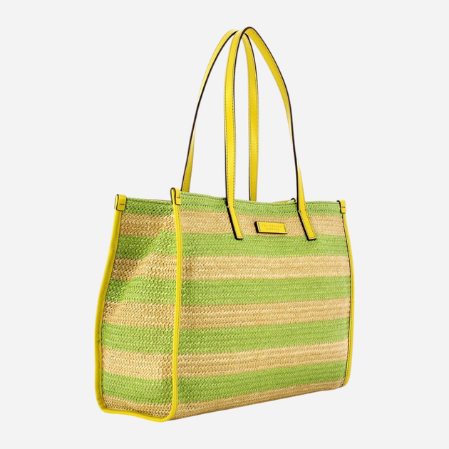 Torba shopper damska duża The Bridge Mirra 0447027W-WB Żółta (800070317836) - obraz 3