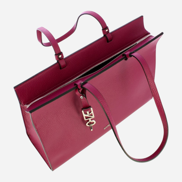 Torba shopper damska skórzana IUNTOO 168078-6029 Czerwona (800070307922) - obraz 4