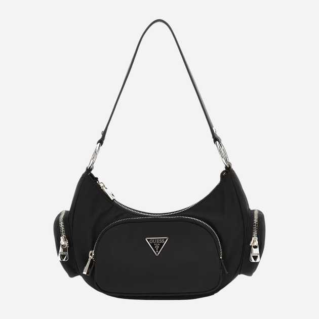 Сумка жіноча середня Guess Eco Gemma HWEYG839517-BLA Чорна (800070316718) - зображення 1