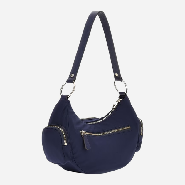 Сумка жіноча середня Guess Eco Gemma HWEYG839517-NAV Темно-синя (800070316719) - зображення 2