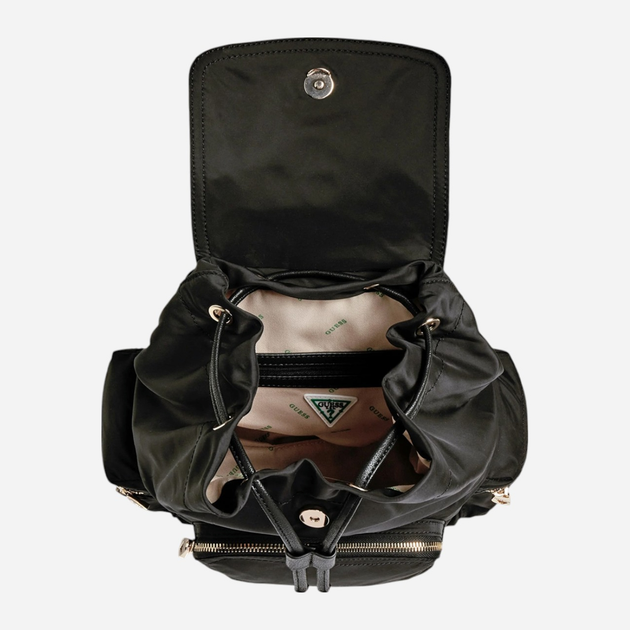 Plecak damski 7.8L Guess Eco Gemma HWEYG839532-BLA Czarny (800070266588) - obraz 3