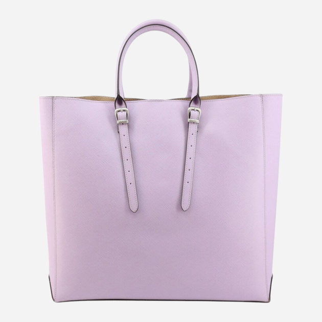 Сумка шопер жіноча з натуральної шкіри Guess Lady Luxe HWLLUXL1304-LIL Фіолетова (800070311338) - зображення 2