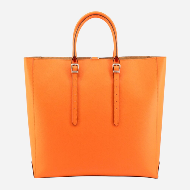 Сумка шопер жіноча з натуральної шкіри Guess Lady Luxe HWLLUXL1304-ORA Помаранчева (800070311339) - зображення 2