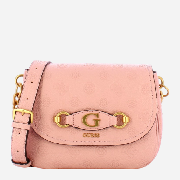 Сумка крос-боді через плече жіноча маленька Guess Izzy Peony HWPD9209200-ARI Рожева (800070316794) - зображення 1
