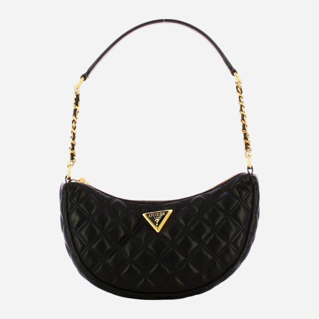 Сумка хобо жіноча маленька Guess Giully HWQA8748120-BLA Чорна (800070316722) - зображення 1