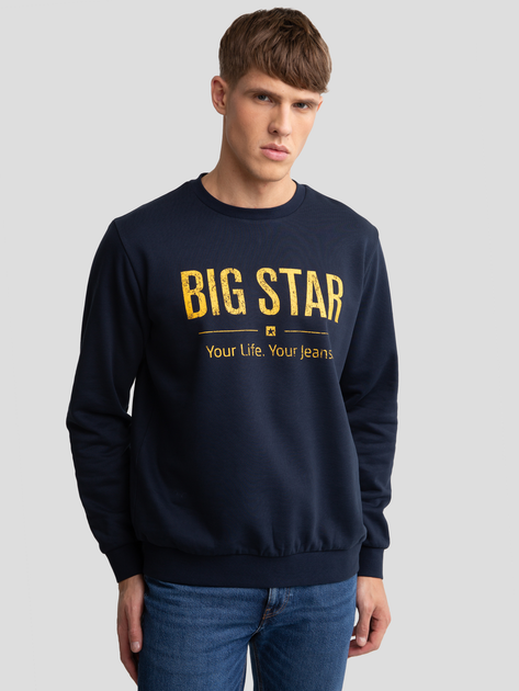 Світшот на флісі чоловічий Big Star Setor 403 M Темно-синій від Rozetka на платформі USKIDKA Акція на Світшот на флісі чоловічий Big Star Setor 403 M Темно-синій від Rozetka