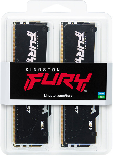 Оперативна пам'ять Kingston Fury DDR5-6000 65536MB PC5-48000 (Kit of 2x32768) Beast RGB Black (KF560C30BBAK2-64) - зображення 7