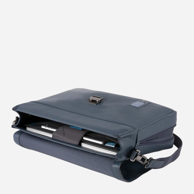 Сумка портфель чоловіча з натуральної шкіри Piquadro CA3111AO/BLU Темно-синя (800070331526) - зображення 2