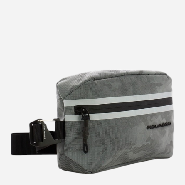 Сумка поясна чоловіча Piquadro CA5501PQM/CAMOREFGR Сіра (800070174105) - зображення 3