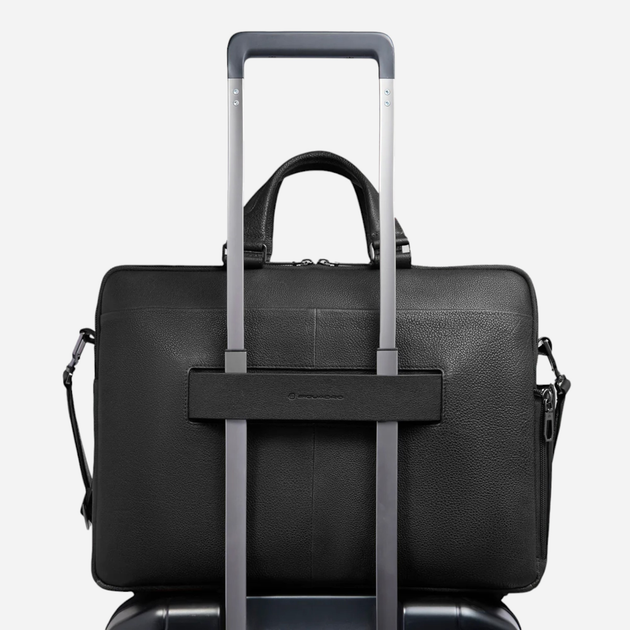 Torba aktówka męska skórzana Piquadro CA6026W130/N Czarna (800070326239) - obraz 3