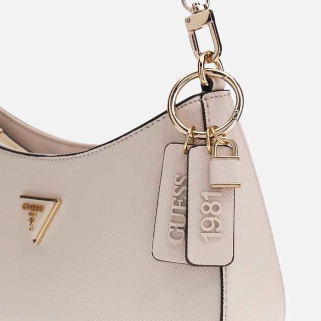 Сумка жіноча середня Guess Noelle HWZG7879180-BON Бежева (800070334904) - зображення 4