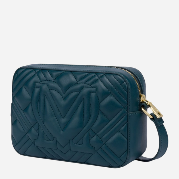 Torebka crossbody damska mała Love Moschino Borsa Quilted JC4150PP1LLA0815 Zielona (800070326569) - obraz 2