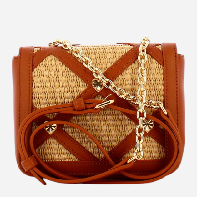 Torebka crossbody damska mała Love Moschino Borsa Raffia JC4310PP0IKO110A Brązowa (800070318018) - obraz 2
