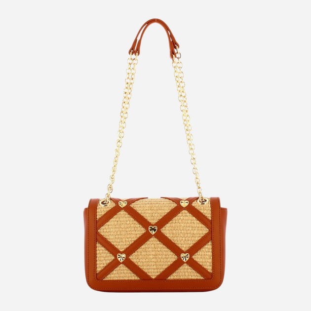 Torebka crossbody damska mała Love Moschino Borsa Raffia JC4313PP0IKO110A Brązowa (800070318019) - obraz 2