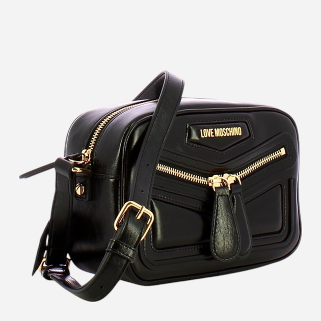 Torebka crossbody damska mała Love Moschino Borsa Vitello JC4356PP0LK1000A Czarna (800070326610) - obraz 3