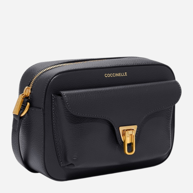Torebka crossbody damska skórzana Coccinelle Beat E1MF6150201-001 Czarna (800070282304) - obraz 2