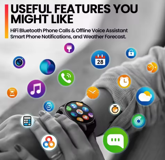 Смарт-часы Zeblaze Btalk 3 Pro (разговор, тонометр, пульсоксиметр) AMOLED экран - Фото 4 Смарт-часы Zeblaze Btalk 3 Pro (разговор, тонометр, пульсоксиметр) AMOLED экран - изображение 4