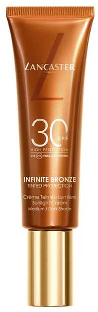 Крем для обличчя Lancaster Infinite Bronze SPF 30 тонуючий сонцезахисний Medium 50 мл (3616304178016) - зображення 1