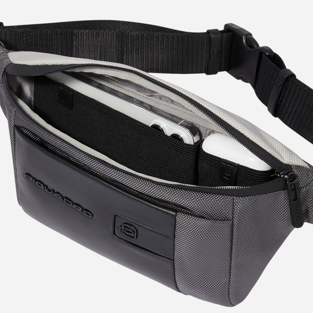 Сумка поясна чоловіча Piquadro CA2174BR2S/GRN Сіра (800070320761) - зображення 4