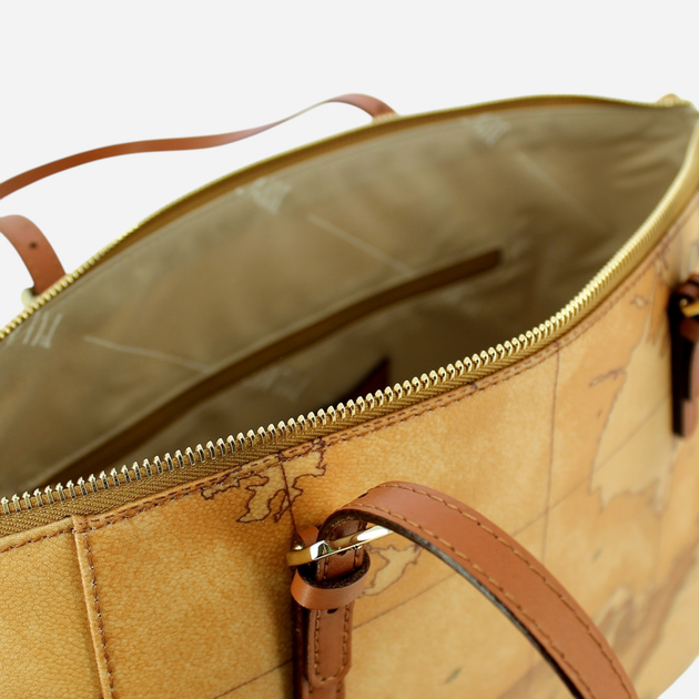 Torba shopper damska Alviero Martini Fibbie CE0016000-0010 Brązowa (800070162470) - obraz 4