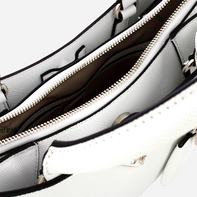 Сумка шопер жіноча Guess Eco Jazlynn HWEZG952306-WHI Біла (800070334880) - зображення 5