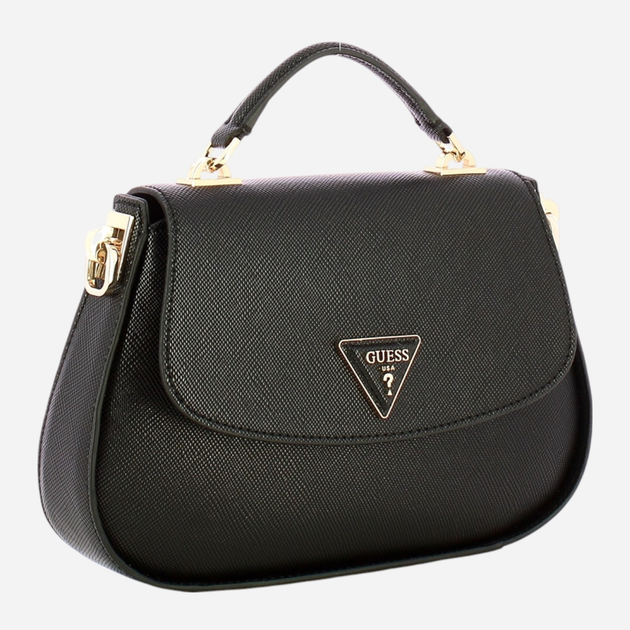 Сумка жіноча середня Guess Eco Jazlynn HWEZG952320-BLA Чорна (800070334881) - зображення 3