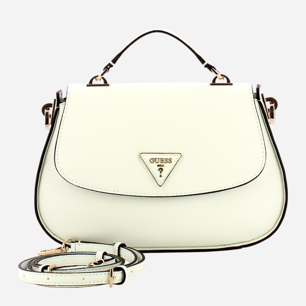 Сумка жіноча середня Guess Eco Jazlynn HWEZG952320-WHI Біла (800070334883) - зображення 4
