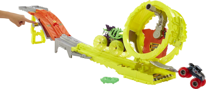 Ігровий набір Hot Wheels Monster Trucks Power Smashers Ультра Перегони (0194735237470) - зображення 3