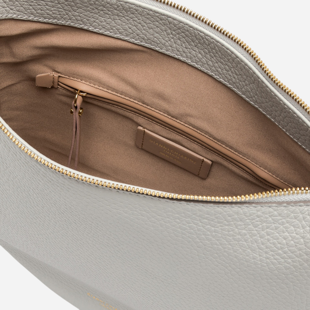 Сумка хобо жіноча з натуральної шкіри середня Gianni Chiarini Brooke BS-10493/24PE-TKL-13310 Сіра (800070331820) - зображення 4