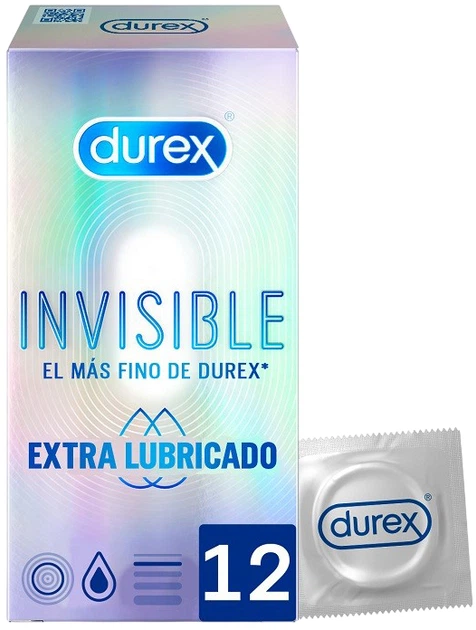 Презервативи Durex Invisible Extra Thin 12 шт (8428076000427) - Фото 1 Презервативи Durex Invisible Extra Thin 12 шт (8428076000427) - зображення 1