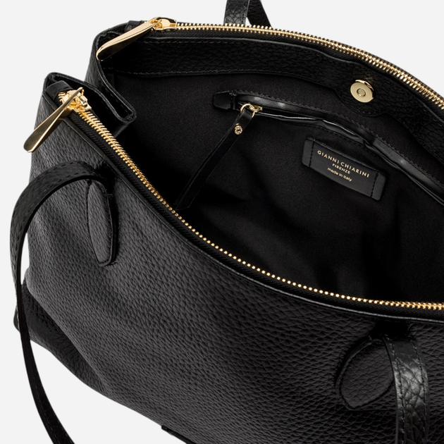 Сумка шопер жіноча з натуральної шкіри Gianni Chiarini Mara BS-10750-TKL-001 Чорна (800070326655) - зображення 4