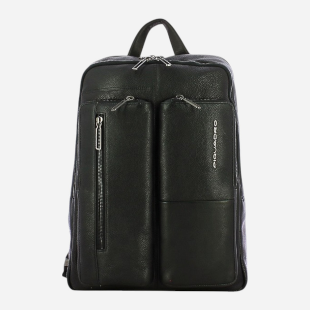 Plecak męski skórzany 17.4L Piquadro CA5884W116/N Czarny (800070282061) - obraz 1