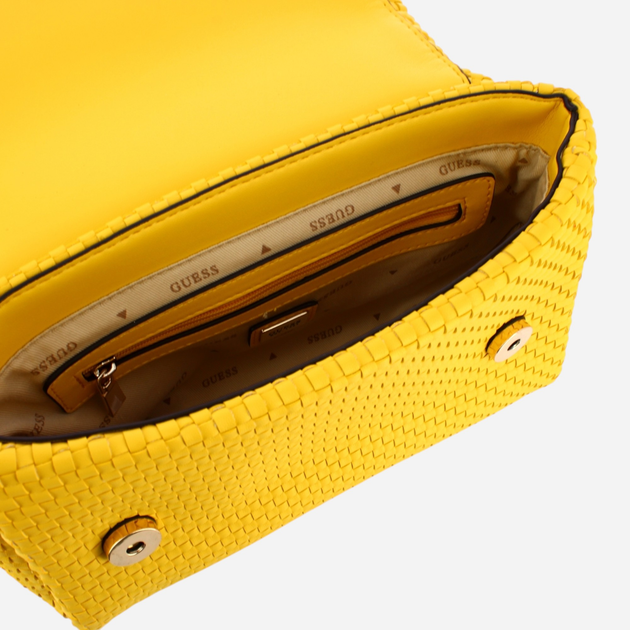 Torebka crossbody damska Guess Etel HWWW9219210-YEL Żółta (800070316776) - obraz 4