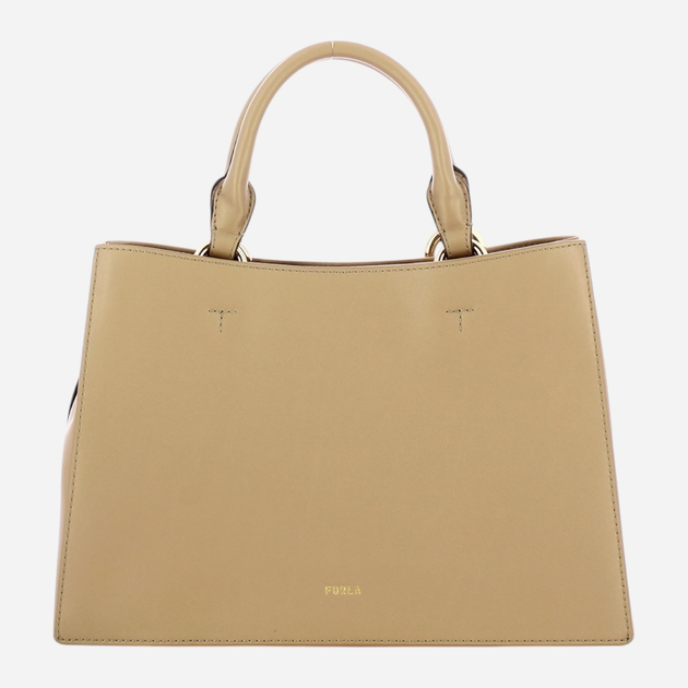 Сумка шопер жіноча з натуральної шкіри Furla Nuvola M WB01336BX20451257S1007 Бежева (800070325831) - зображення 2