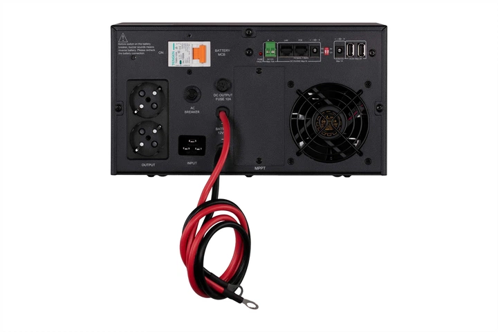 Инвертор 2E 2E-HI1000 HI1000, 1000W, 12V - 230V, LCD, AVR, 2xSchuko + DC output - изображение 5