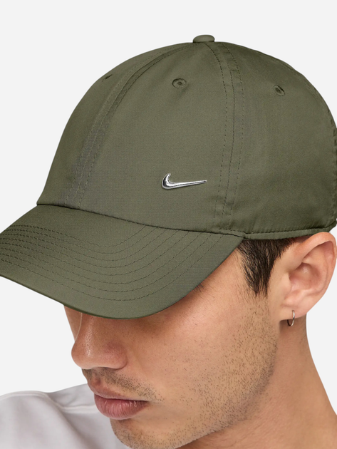 Кепка Nike U NK DF Club Cap U CB MTSWSH L FB5372-222 L-XL Хакі (197860086128) - зображення 4