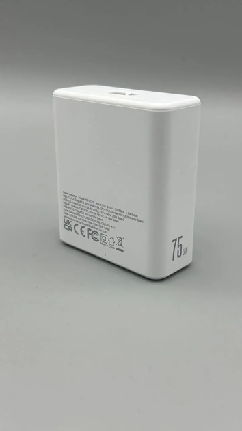Зарядний пристрій XO 75 W Gan 3 USB+3 TYPE-З Desktop Fast Charger 1.5 м L. 0013388 - зображення 6