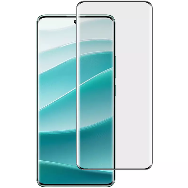Защитное стекло CDK для Xiaomi Redmi Note 14 Pro 5G | Full Glue 3D (017731) (black) - изображение 3