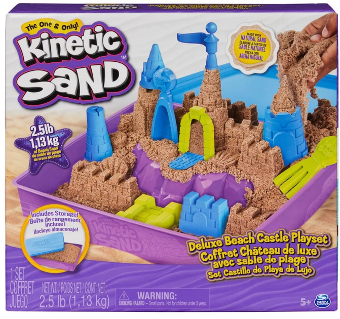 Piasek kinetyczny Spin Master Kinetic Sand Zamek na plaży 6067801 (0778988491119) - obraz 1